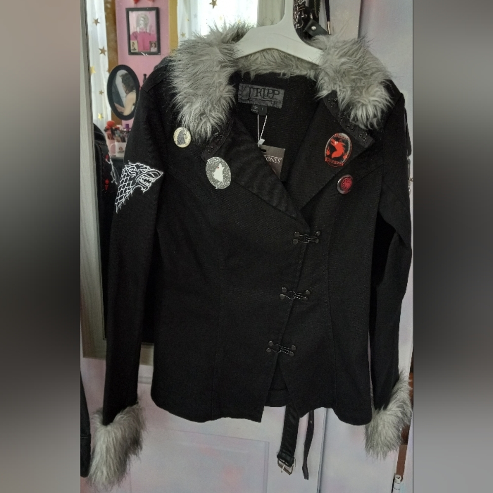Fire & Ice- custom GoT themed RAGE ร Tripp NYC jacket- PRICE FIRM! - Picture 2 of 16